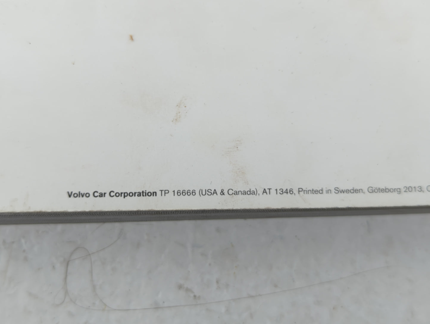 2013 Volvo S60 Owners Manual Book Guide OEM Used Auto Parts - Oemusedautoparts1.com
