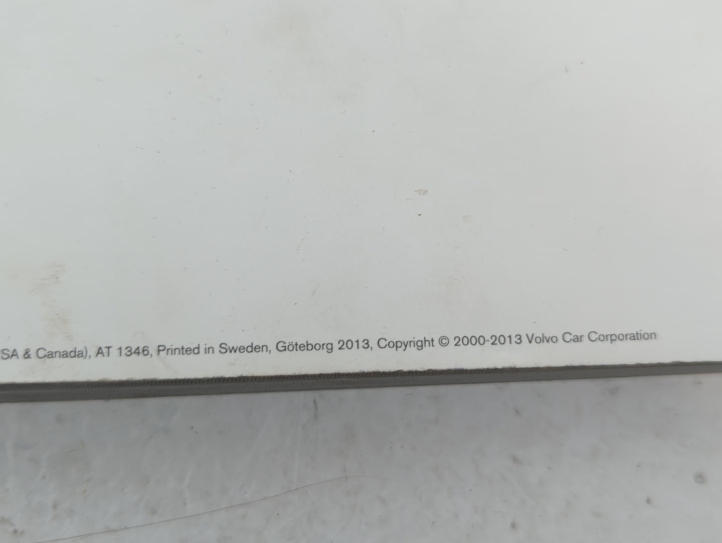 2013 Volvo S60 Owners Manual Book Guide OEM Used Auto Parts - Oemusedautoparts1.com