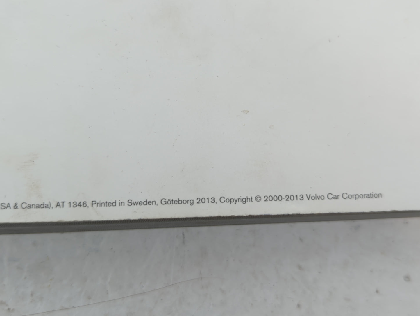 2013 Volvo S60 Owners Manual Book Guide OEM Used Auto Parts - Oemusedautoparts1.com