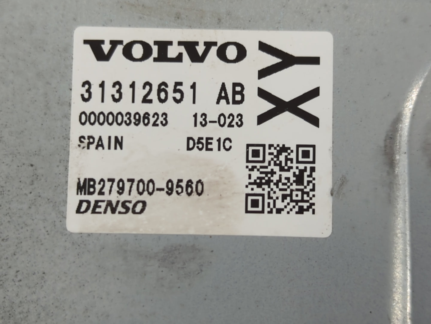 2013-2016 Volvo S60 PCM Engine Control Computer ECU ECM PCU OEM P/N:MB279700-9560 31312651 AB Fits Fits 2013 2014 2015 2016 