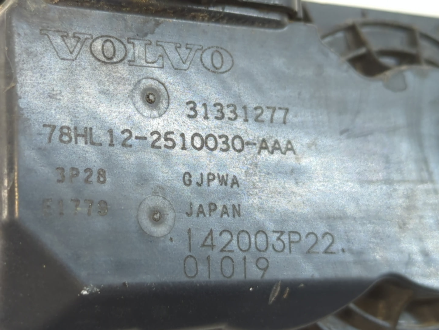 2013-2016 Volvo S60 Throttle Body P/N:142003P22 78HL12-2510030-AAA, 31331277 Fits Fits 2013 2014 2015 2016 OEM Used Auto Par