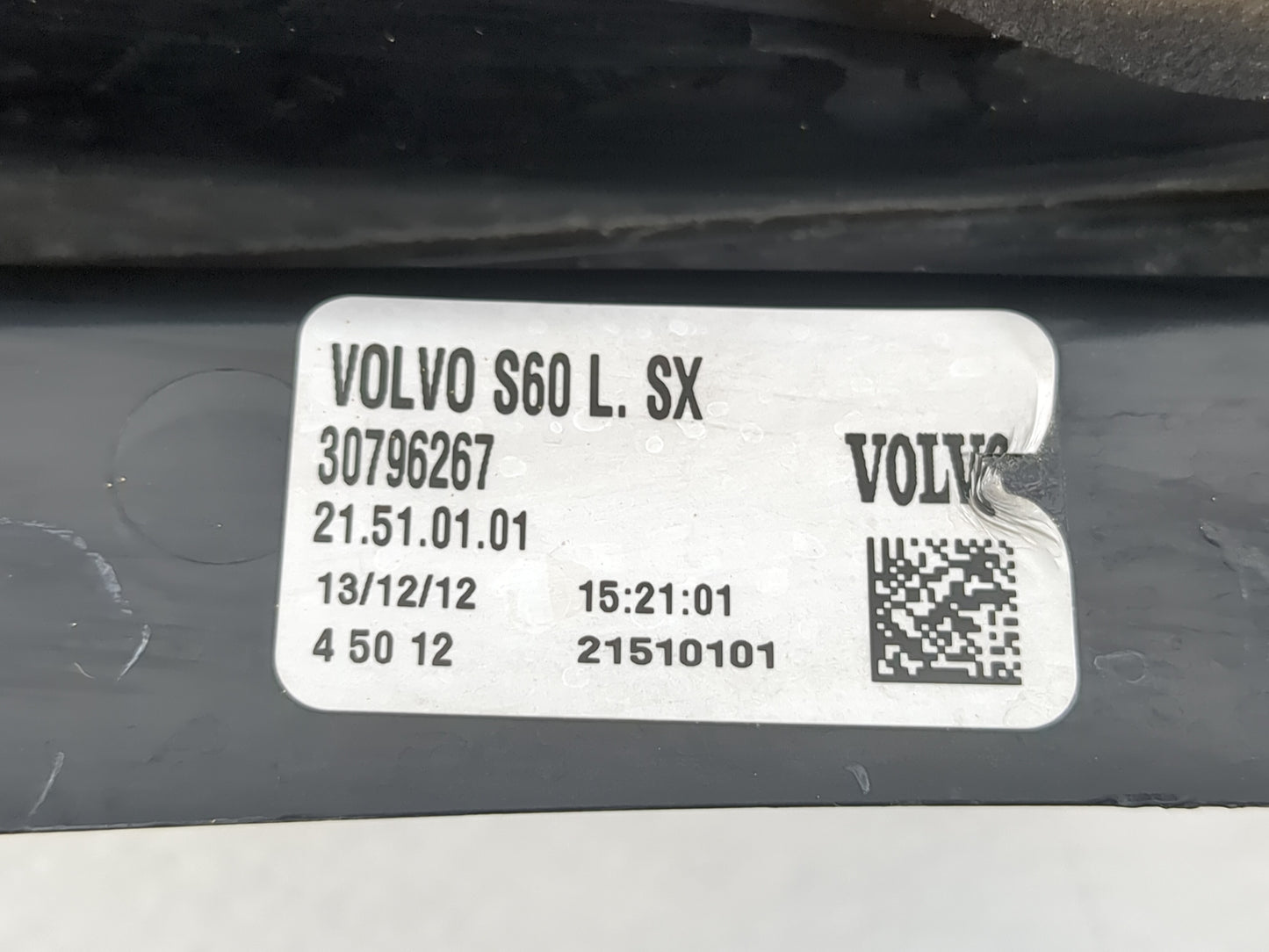 2013 Volvo V60 Tail Light Assembly Driver Left OEM P/N:30796267 Fits Fits 2012 2014 2015 2016 2017 OEM Used Auto Parts - Oem