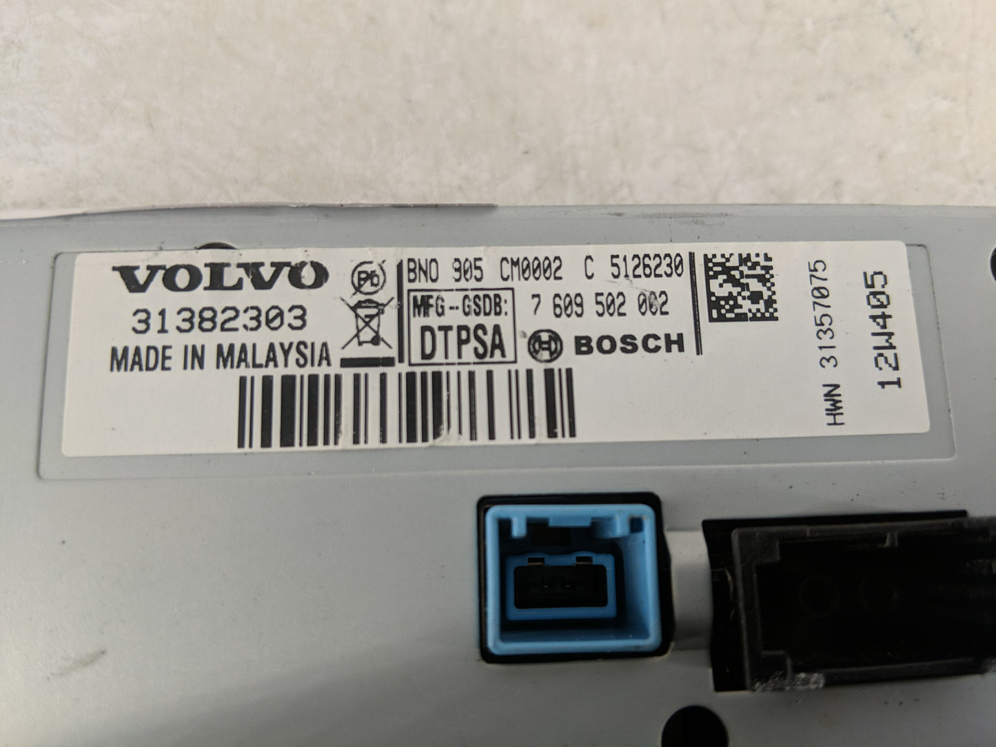 2013-2013 Volvo V60 Information Display Screen - Oemusedautoparts1.com