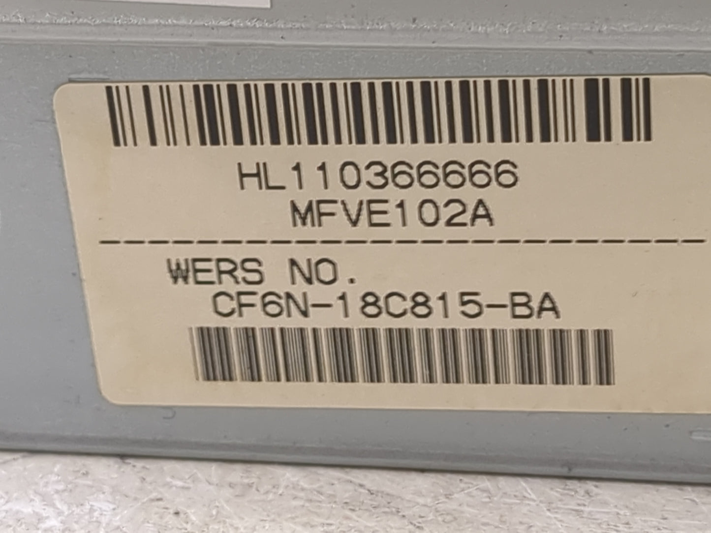 2013 Volvo V60 Radio AM FM Cd Player Receiver Replacement P/N:CF6N-18C815-BA HL110366666, MFVE102A Fits OEM Used Auto Parts 