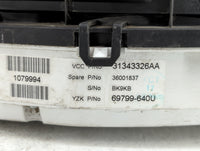 2013 Volvo V60 Instrument Cluster Speedometer Gauges P/N:31343326AA 31296371AB Fits Fits 2011 2012 2014 OEM Used Auto Parts 