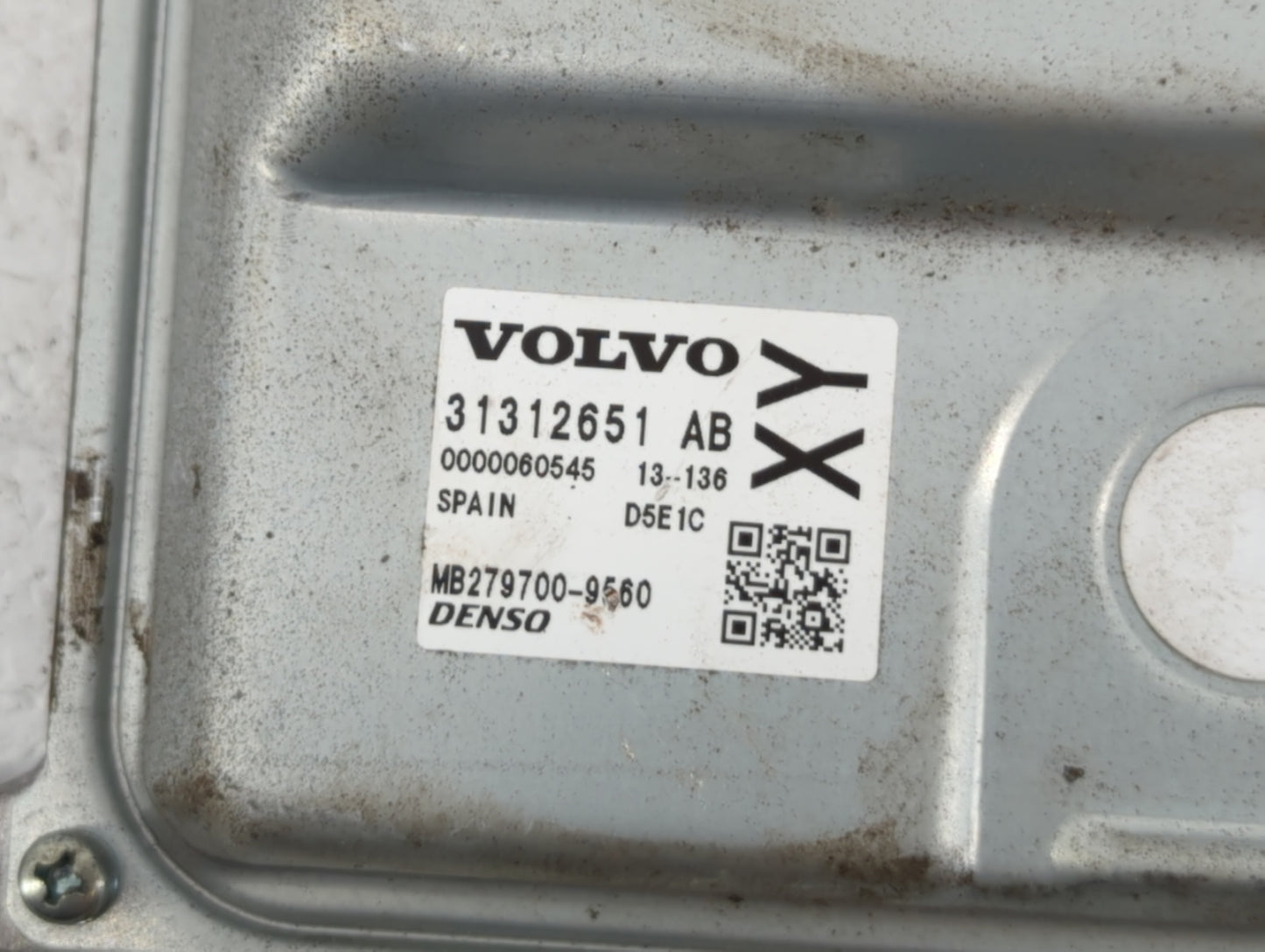 2015-2016 Volvo V60 PCM Engine Control Computer ECU ECM PCU OEM P/N:31312651AB Fits Fits 2013 2014 2015 2016 OEM Used Auto P