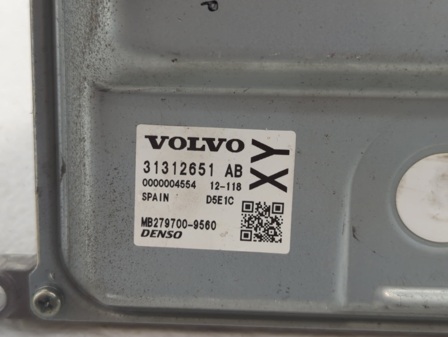 2015-2016 Volvo V60 PCM Engine Control Computer ECU ECM PCU OEM P/N:31312651AB Fits Fits 2013 2014 2015 2016 OEM Used Auto P