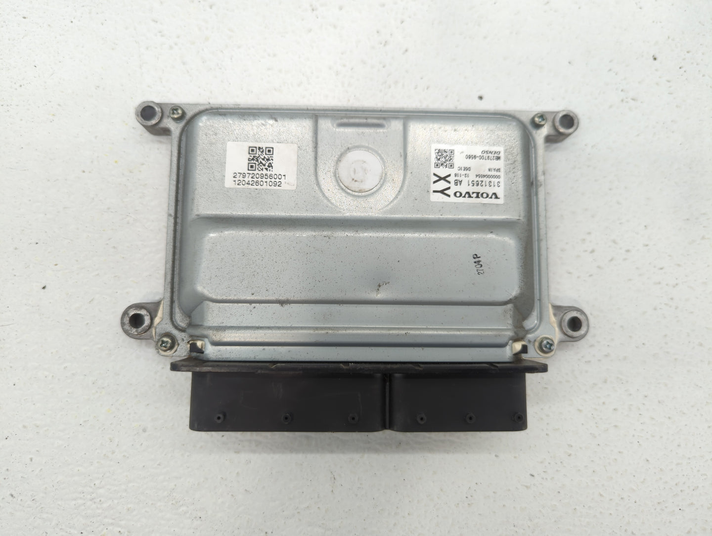 2015-2016 Volvo V60 PCM Engine Control Computer ECU ECM PCU OEM P/N:31312651AB Fits Fits 2013 2014 2015 2016 OEM Used Auto P