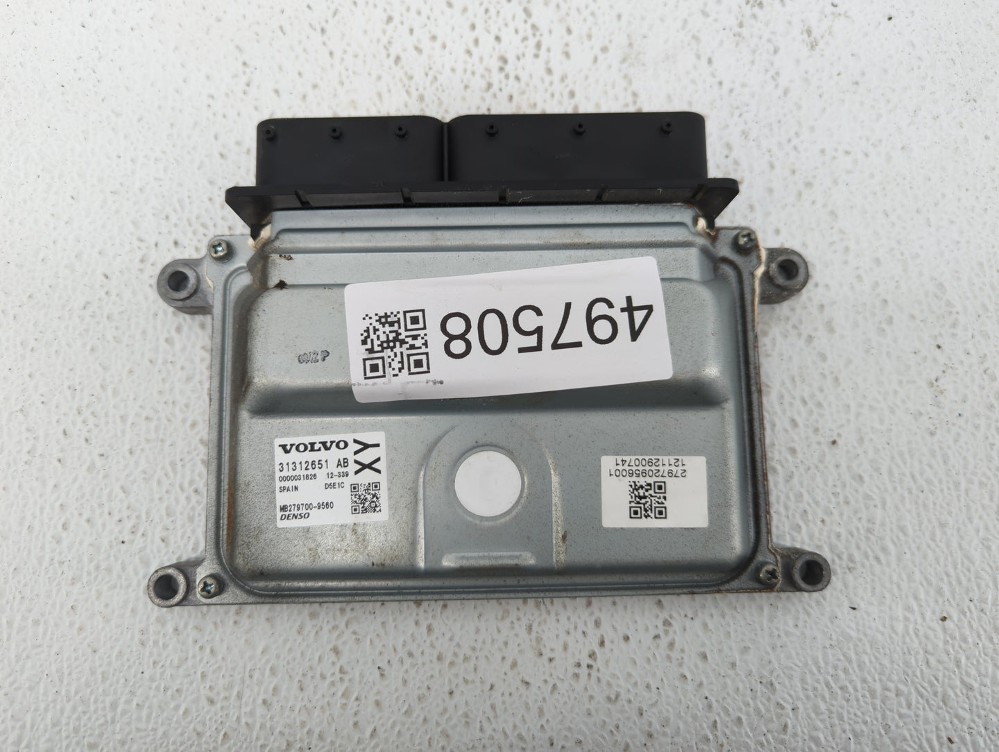 2015-2016 Volvo V60 PCM Engine Control Computer ECU ECM PCU OEM P/N:MB279700-9560 Fits Fits 2013 2014 2015 2016 OEM Used Aut