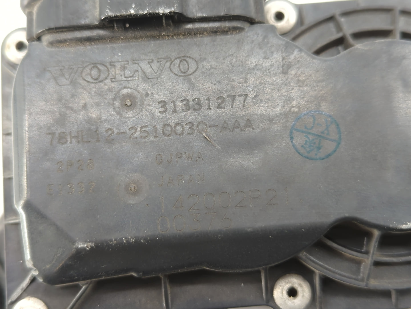 2015-2016 Volvo V60 Throttle Body P/N:78HL12-2510030-AAA 31331277 Fits Fits 2013 2014 2015 2016 OEM Used Auto Parts - Oemuse