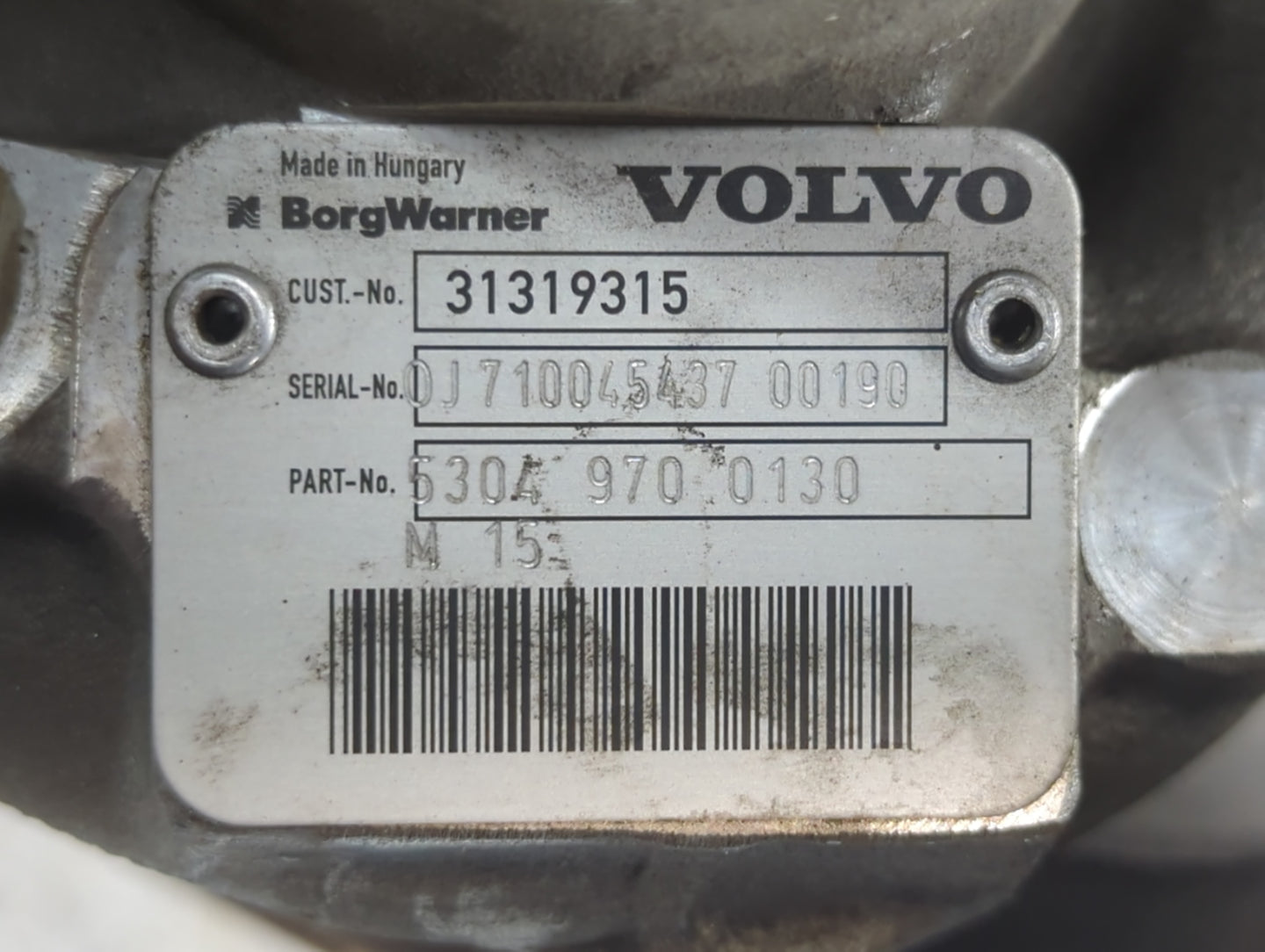 2015-2016 Volvo V60 Turbocharger Turbo Charger Super Charger Supercharger - Oemusedautoparts1.com