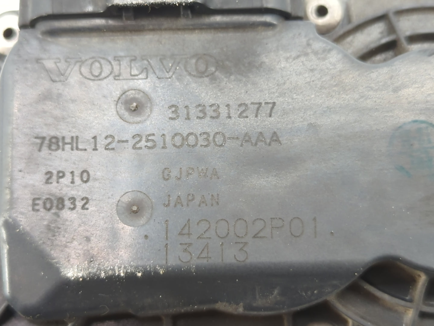 2015-2016 Volvo V60 Throttle Body P/N:31331277 Fits Fits 2013 2014 2015 2016 OEM Used Auto Parts - Oemusedautoparts1.com