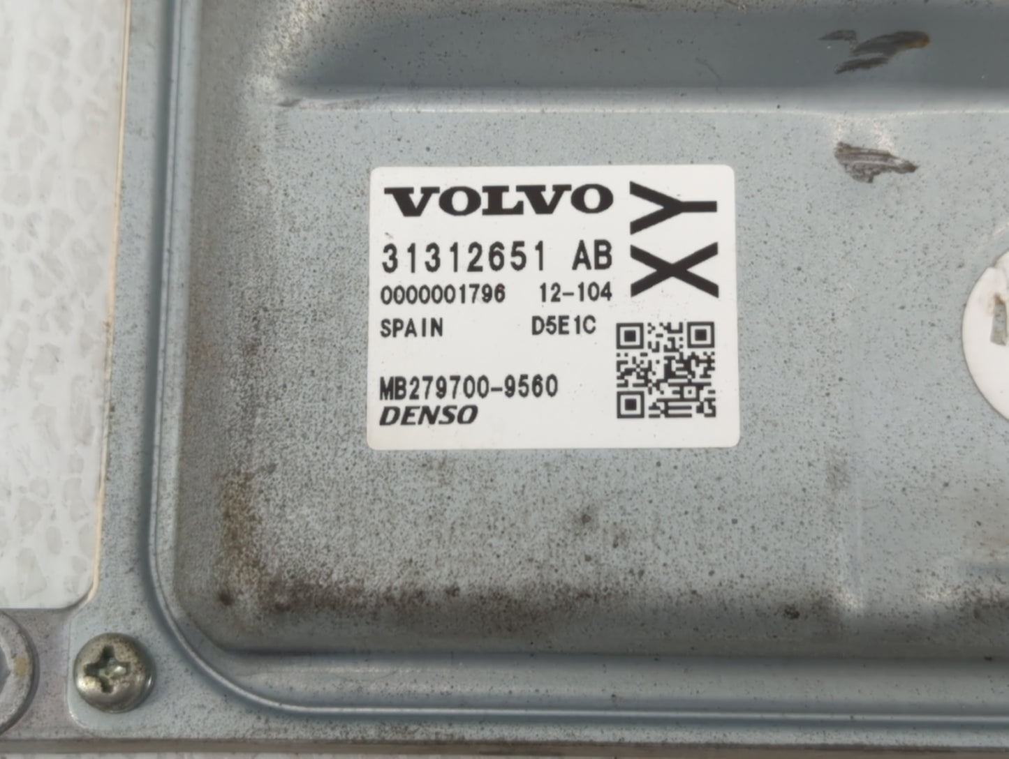 2015-2016 Volvo V60 PCM Engine Control Computer ECU ECM PCU OEM P/N:31312651 AB Fits Fits 2013 2014 2015 2016 OEM Used Auto 