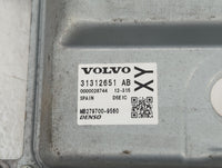 2015-2016 Volvo V60 PCM Engine Control Computer ECU ECM PCU OEM P/N:31312651 AB Fits Fits 2013 2014 2015 2016 OEM Used Auto 