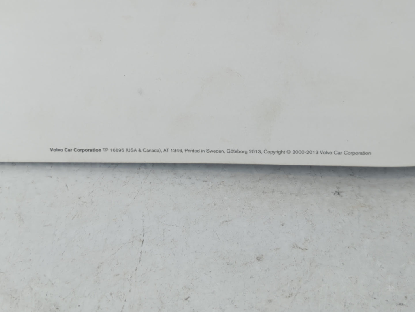 2013 Volvo V60 Owners Manual Book Guide OEM Used Auto Parts - Oemusedautoparts1.com