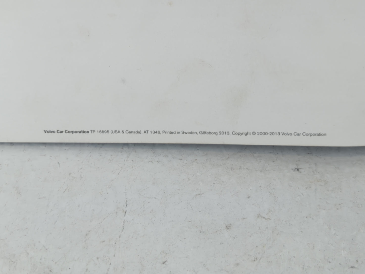 2013 Volvo V60 Owners Manual Book Guide OEM Used Auto Parts - Oemusedautoparts1.com