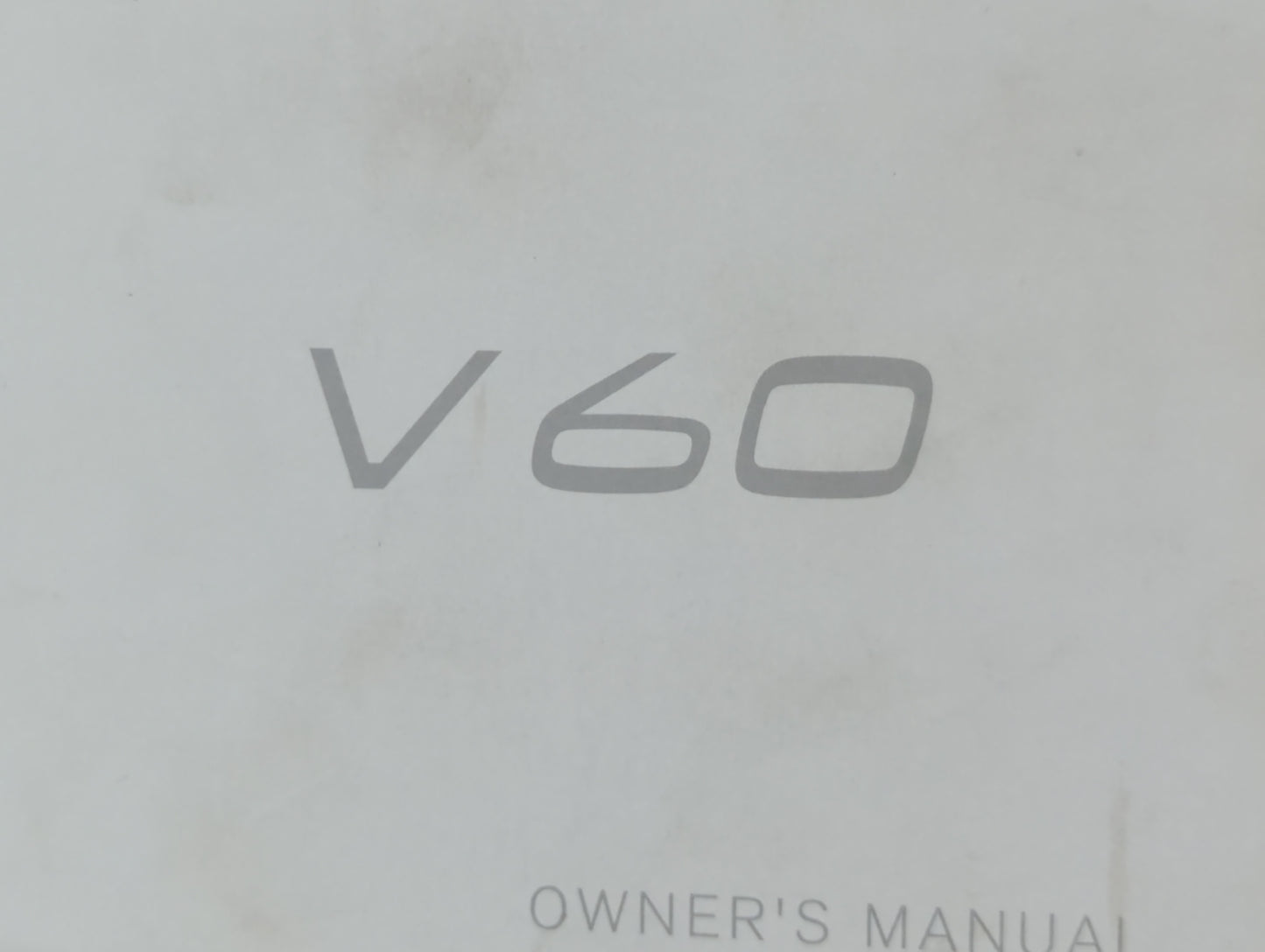2013 Volvo V60 Owners Manual Book Guide OEM Used Auto Parts - Oemusedautoparts1.com