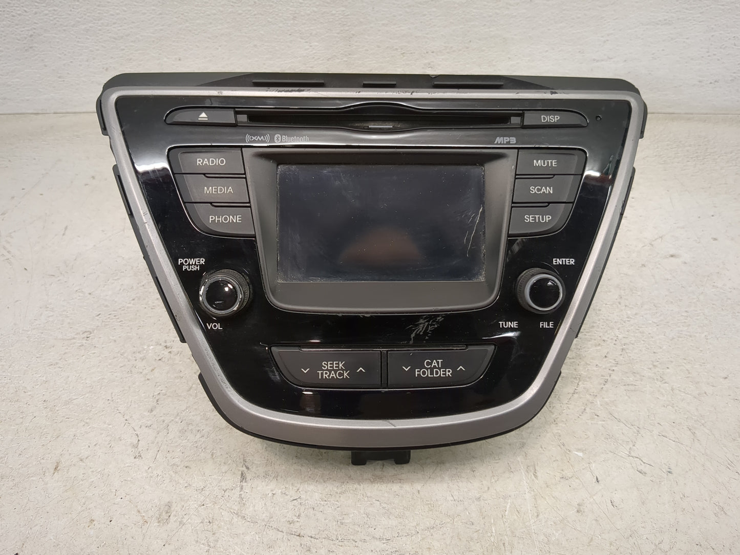 2014 Elantra Radio AM FM Cd Player Receiver Replacement Fits Fits 2015 OEM Used Auto Parts - Oemusedautoparts1.com