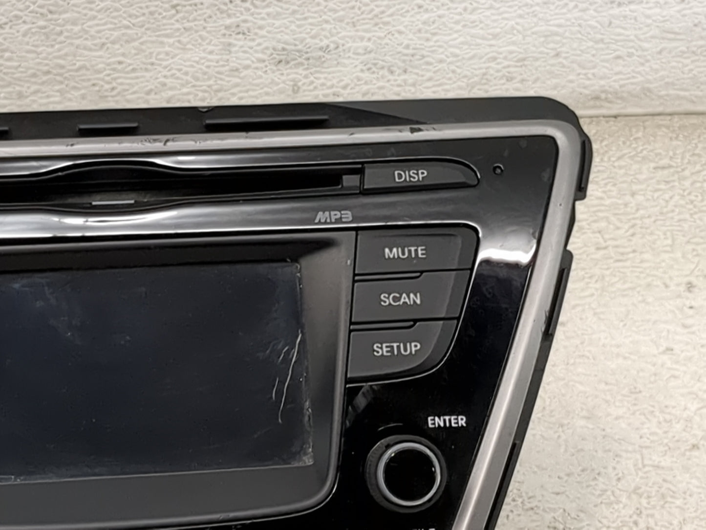 2014 Elantra Radio AM FM Cd Player Receiver Replacement Fits Fits 2015 OEM Used Auto Parts - Oemusedautoparts1.com