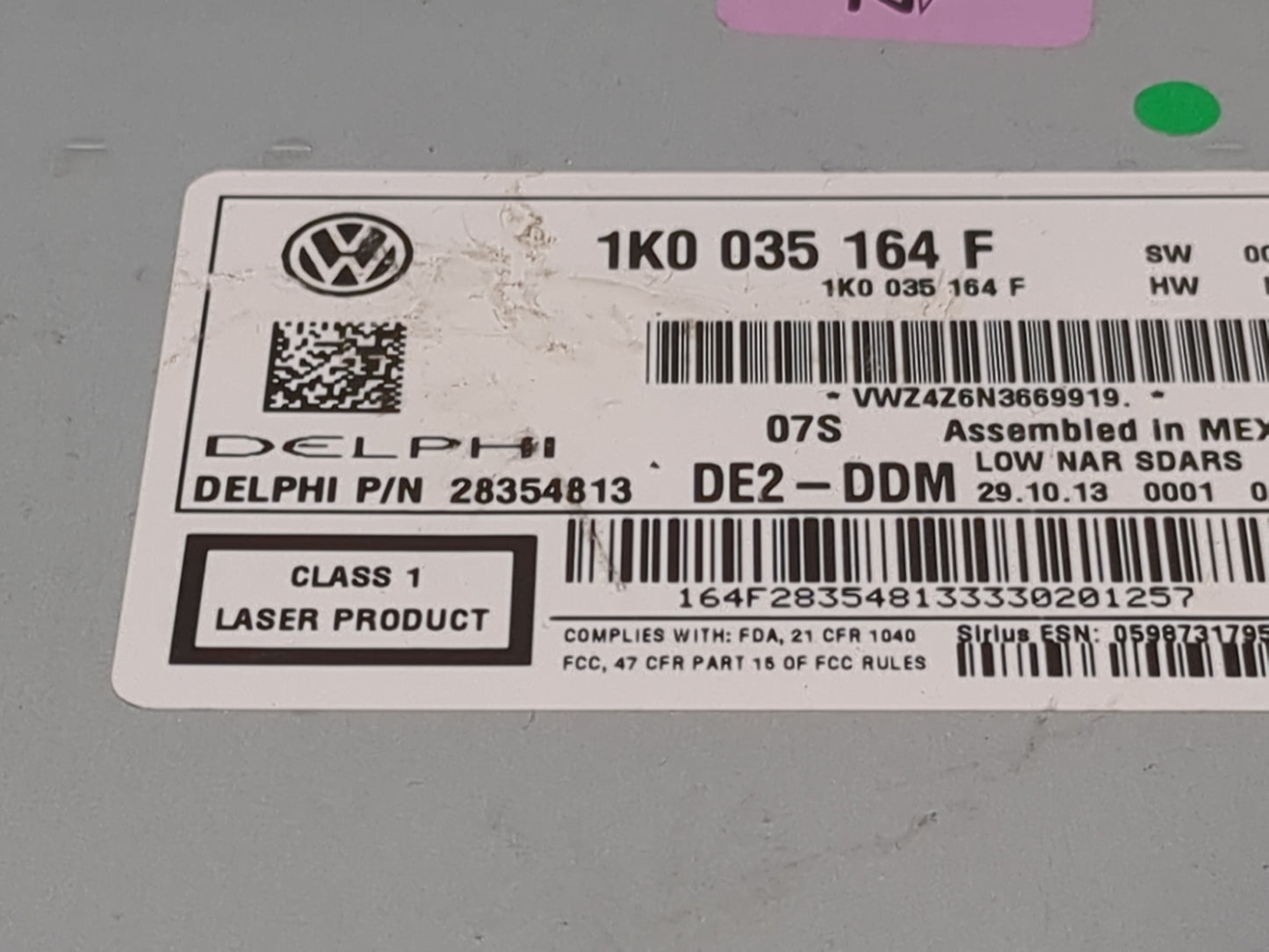 2014 Jetta Radio AM FM Cd Player Receiver Replacement Fits Fits 2011 2012 2013 2015 2016 OEM Used Auto Parts - Oemusedautopa