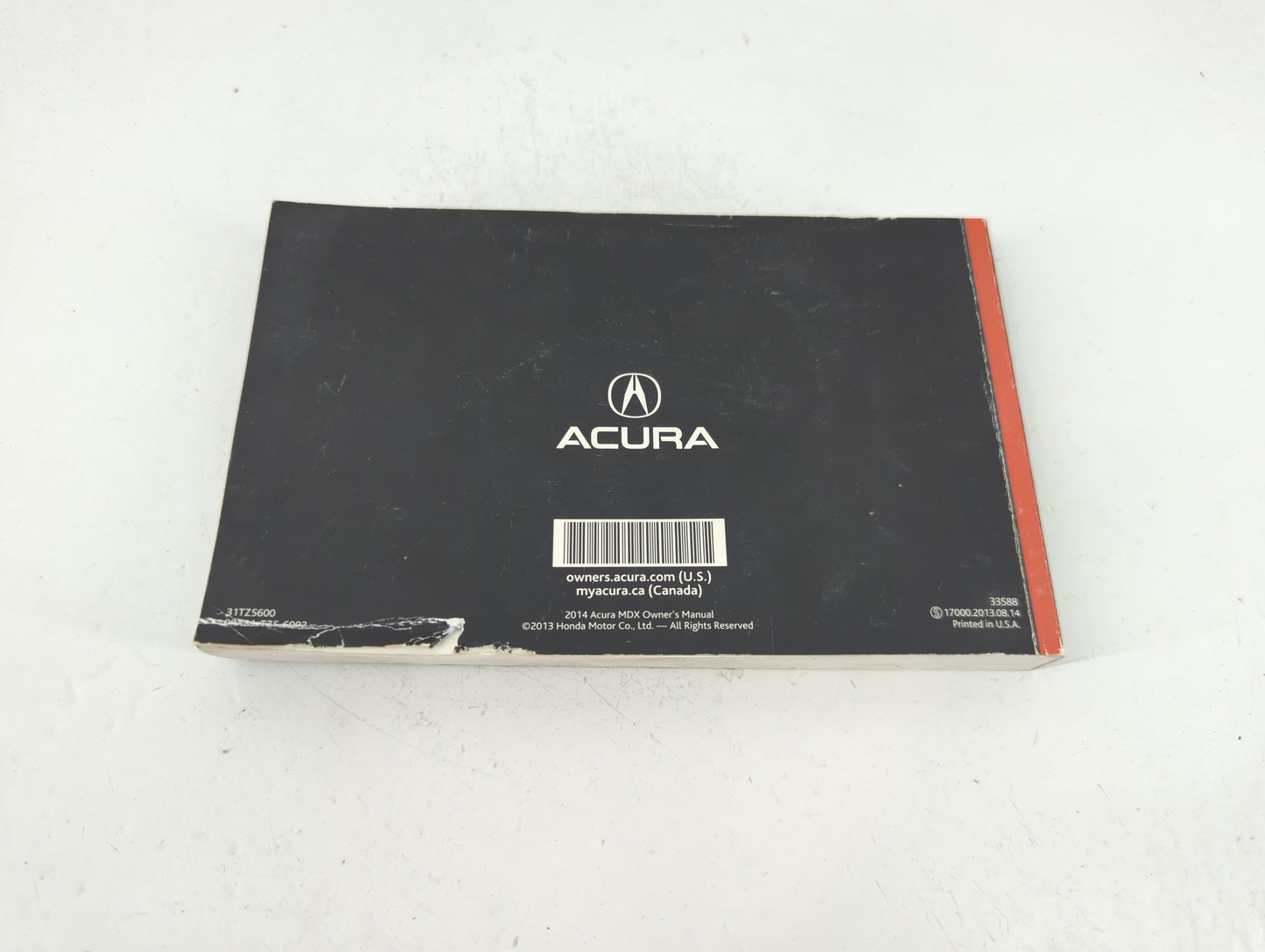2014 Acura Mdx Owners Manual Book Guide OEM Used Auto Parts - Oemusedautoparts1.com