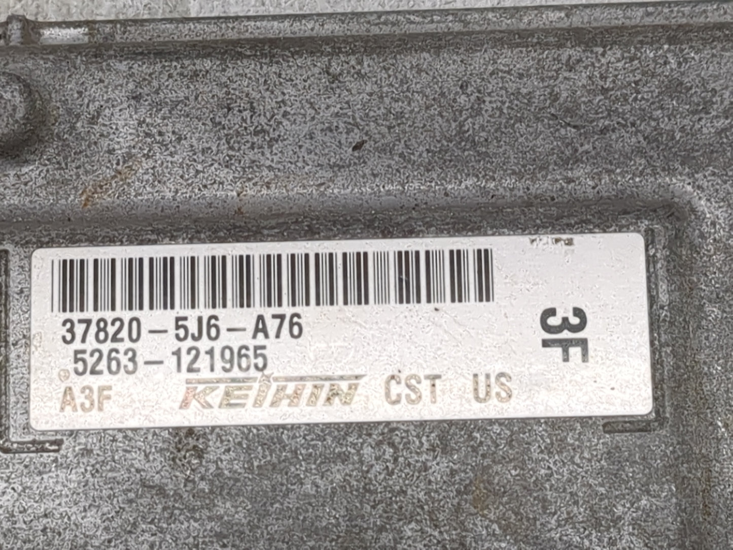 2014-2015 Acura Mdx PCM Engine Control Computer ECU ECM PCU OEM P/N:37820-5J6-A76 5263-121965 Fits Fits 2014 2015 OEM Used A