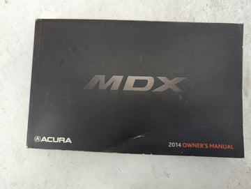 2014 Acura Mdx Owners Manual Book Guide P/N:31TZ5M00 00X31-TZ5-M000 OEM Used Auto Parts - Oemusedautoparts1.com