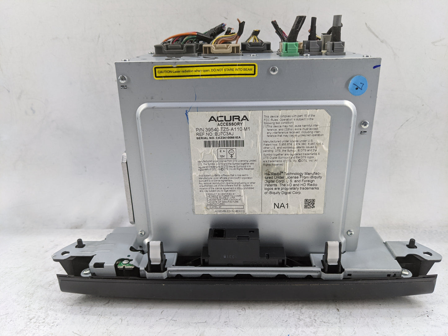 2014-2015 Acura Mdx Radio AM FM Cd Player Receiver Replacement P/N:39540-TZ5-A110-M1 BD7C3AJ Fits Fits 2014 2015 OEM Used Au