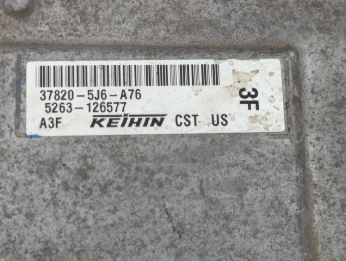 2014-2015 Acura Mdx PCM Engine Control Computer ECU ECM PCU OEM P/N:37820-5J6-A76 Fits Fits 2014 2015 OEM Used Auto Parts - 