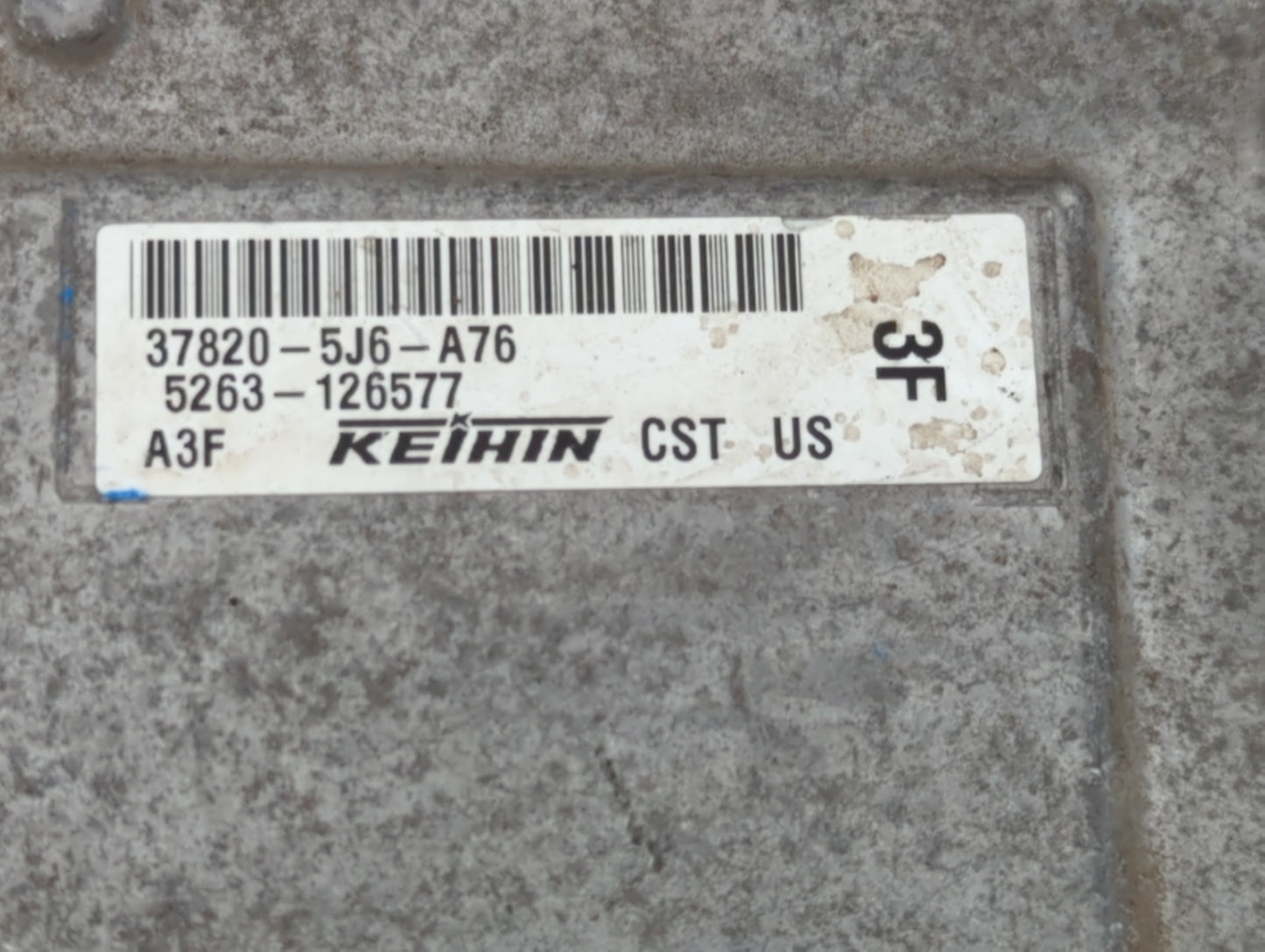 2014-2015 Acura Mdx PCM Engine Control Computer ECU ECM PCU OEM P/N:37820-5J6-A76 Fits Fits 2014 2015 OEM Used Auto Parts - 