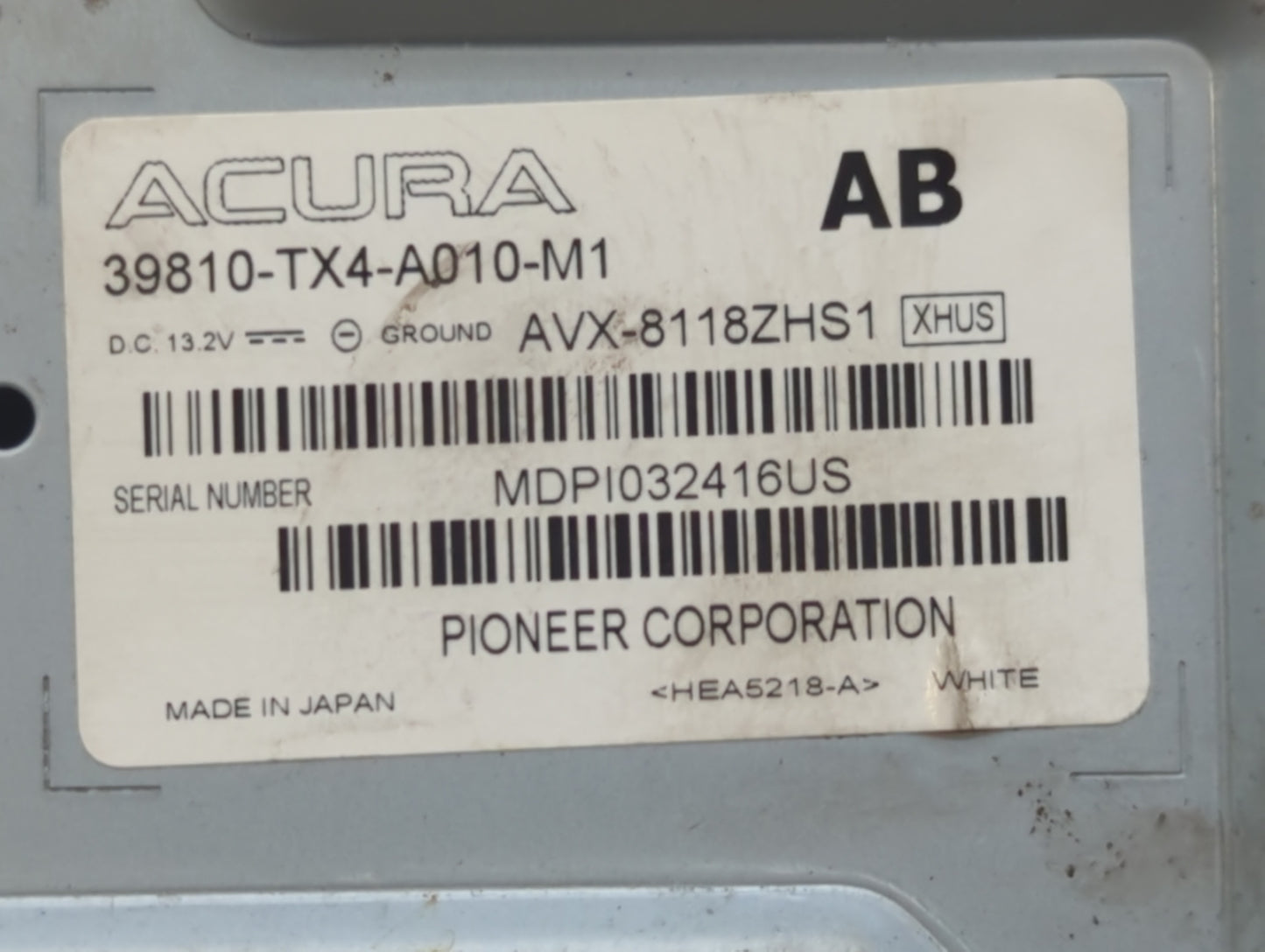 2013-2015 Acura Rdx Information Display Screen - Oemusedautoparts1.com