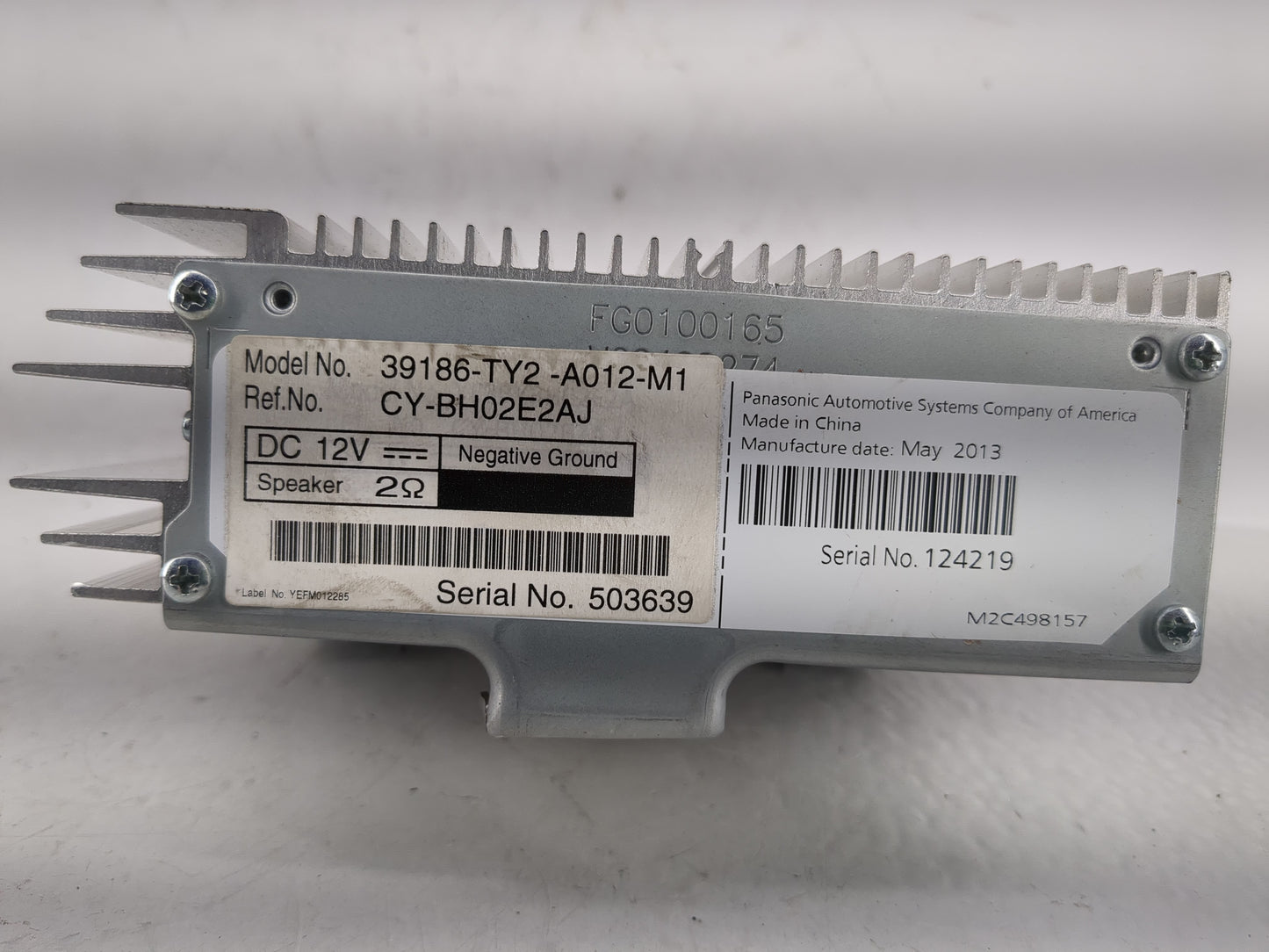 2014-2016 Acura Rlx Radio AM FM Cd Player Receiver Replacement P/N:39186-TY2-A012-M1 Fits Fits 2014 2015 2016 OEM Used Auto 