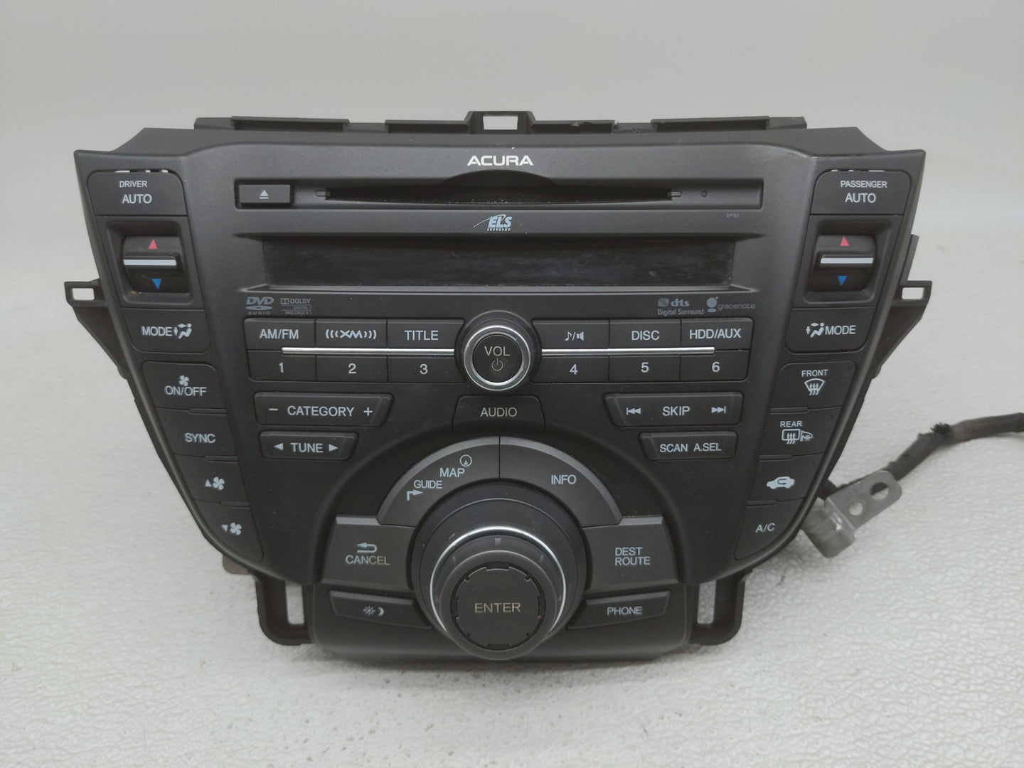 2013-2014 Acura Tl Radio AM FM Cd Player Receiver Replacement P/N:39100-TK4-A350-M1 Fits Fits 2013 2014 OEM Used Auto Parts 