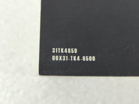 2014 Acura Tl Owners Manual Book Guide P/N:00X31-TK4-6500 31TK4650 OEM Used Auto Parts - Oemusedautoparts1.com