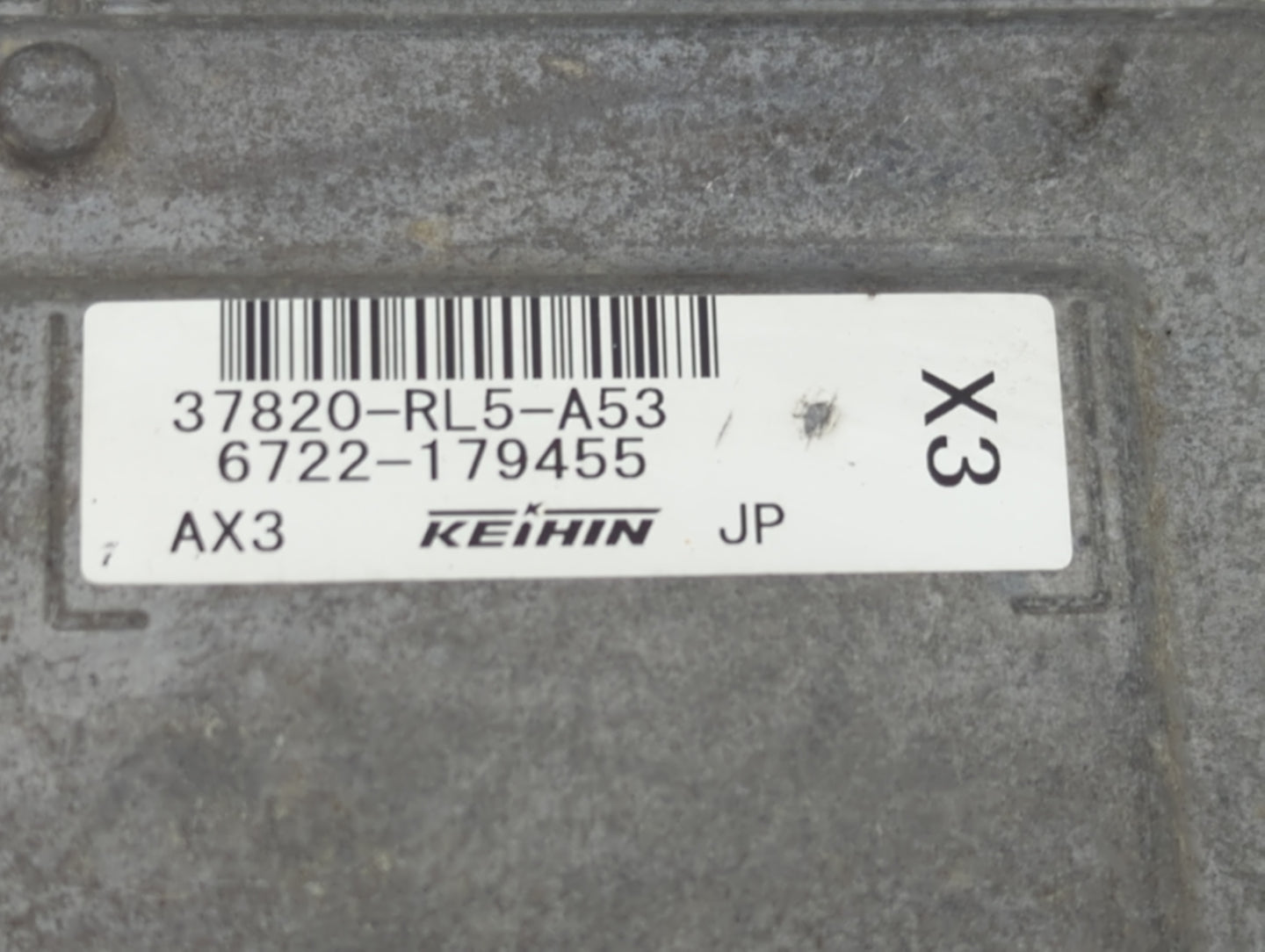 2009-2014 Acura Tsx PCM Engine Control Computer ECU ECM PCU OEM P/N:37820-RL5-A53 Fits Fits 2009 2010 2011 2012 2013 2014 OE