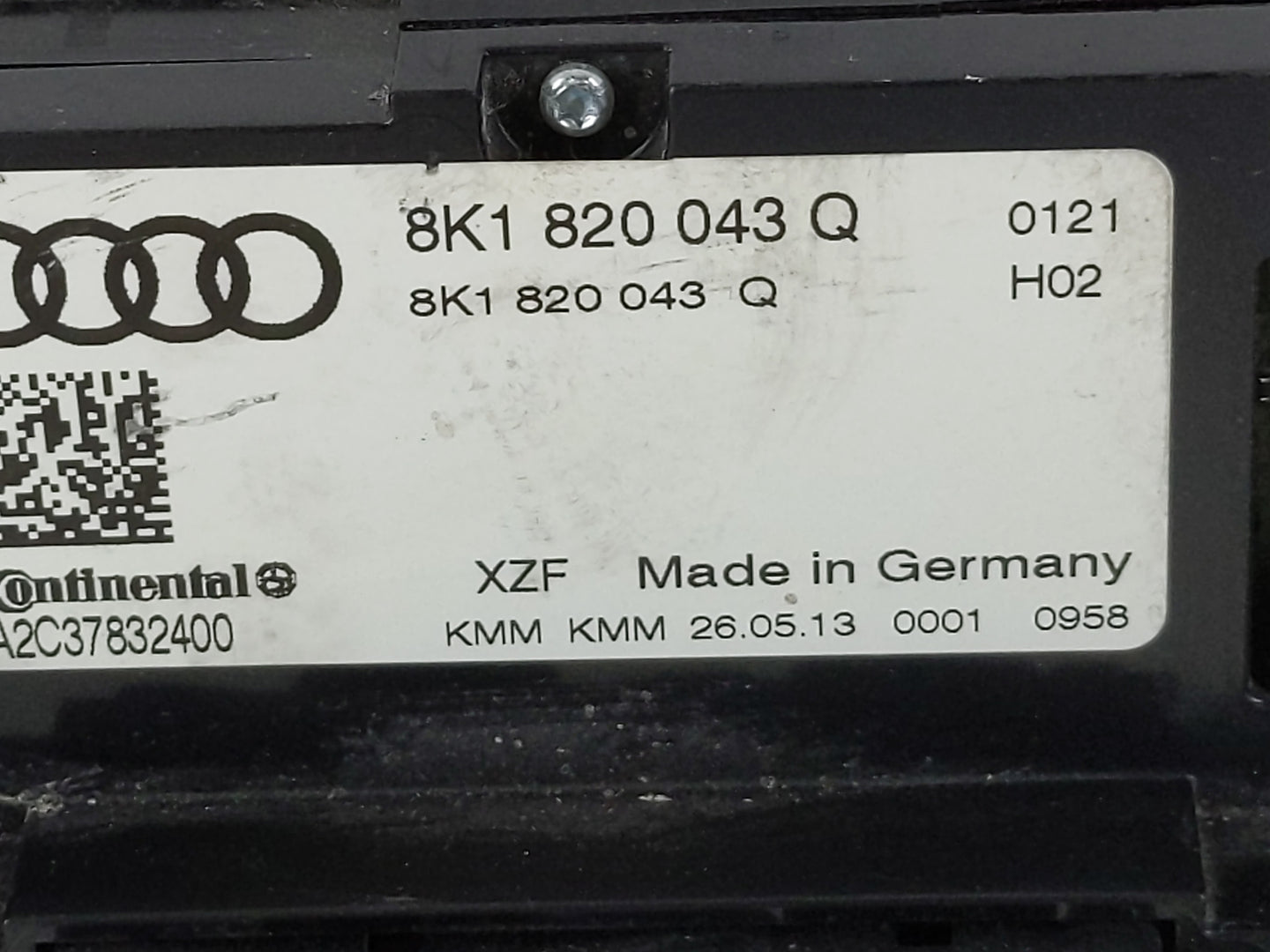 2013-2016 Audi A4 Climate Control Module Temperature AC/Heater Replacement P/N:8K1 820 043 Q Fits Fits 2013 2014 2015 2016 2