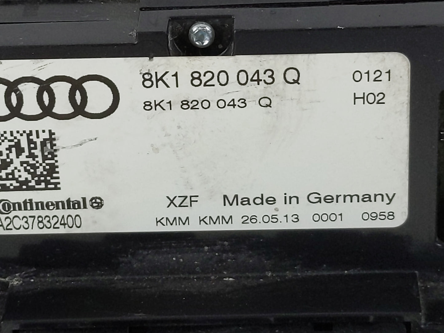 2013-2016 Audi A4 Climate Control Module Temperature AC/Heater Replacement P/N:8K1 820 043 Q Fits Fits 2013 2014 2015 2016 2