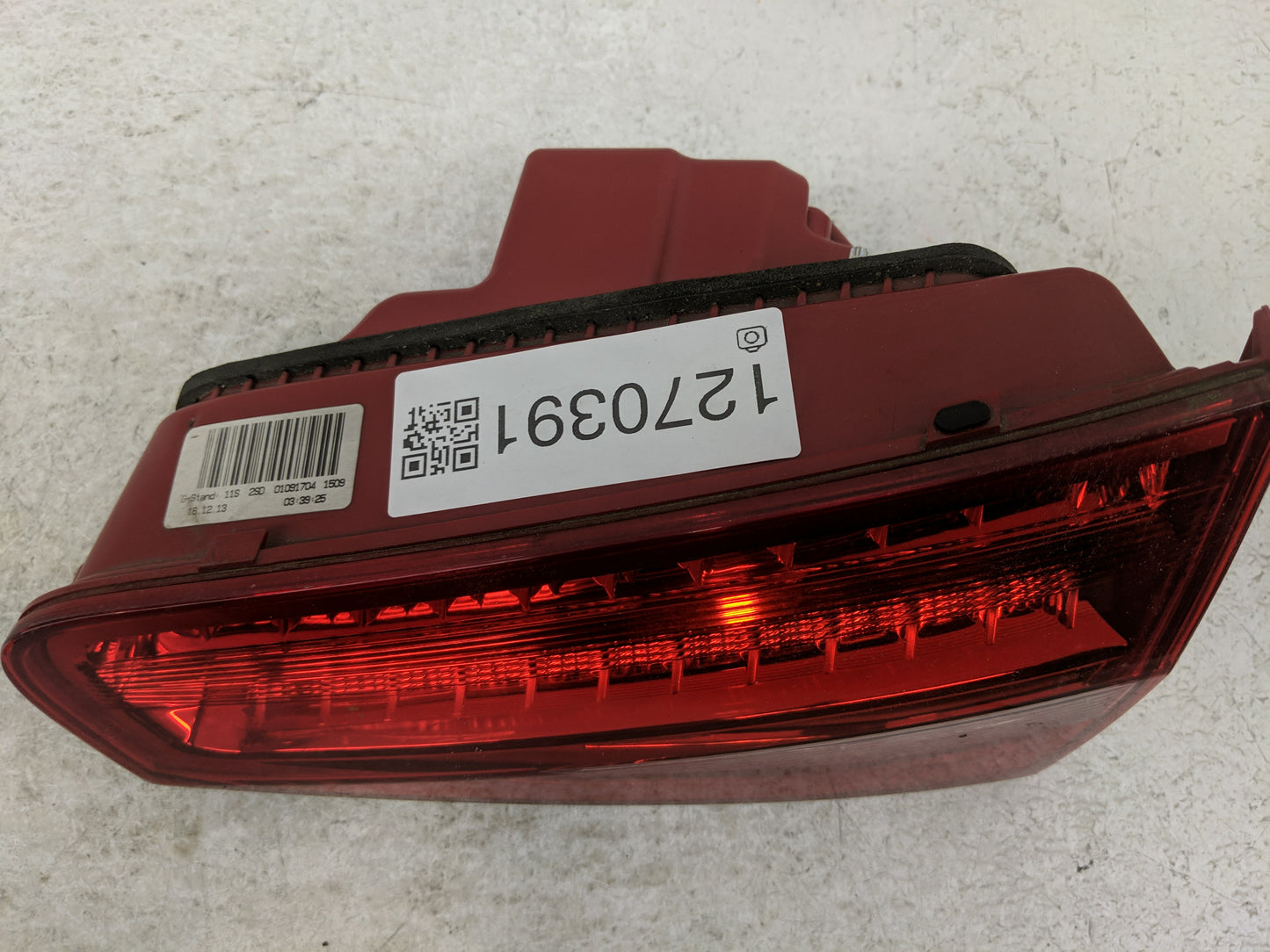 2013-2016 Audi A4 Tail Light Assembly Passenger Right OEM Fits Fits 2013 2014 2015 2016 OEM Used Auto Parts - Oemusedautopar