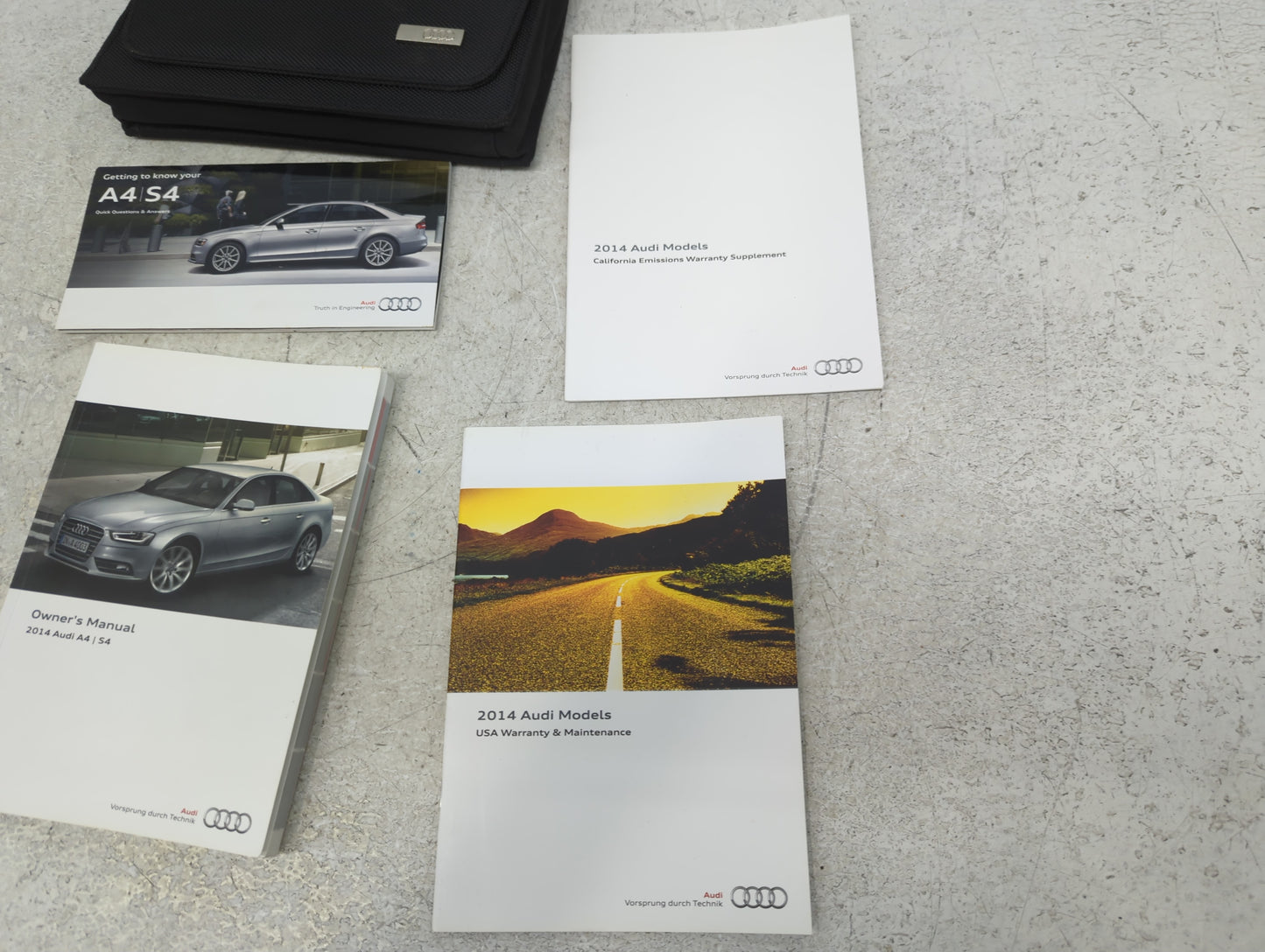 2014 Audi A4 Owners Manual Book Guide P/N:142.561.8K0.23 OEM Used Auto Parts - Oemusedautoparts1.com