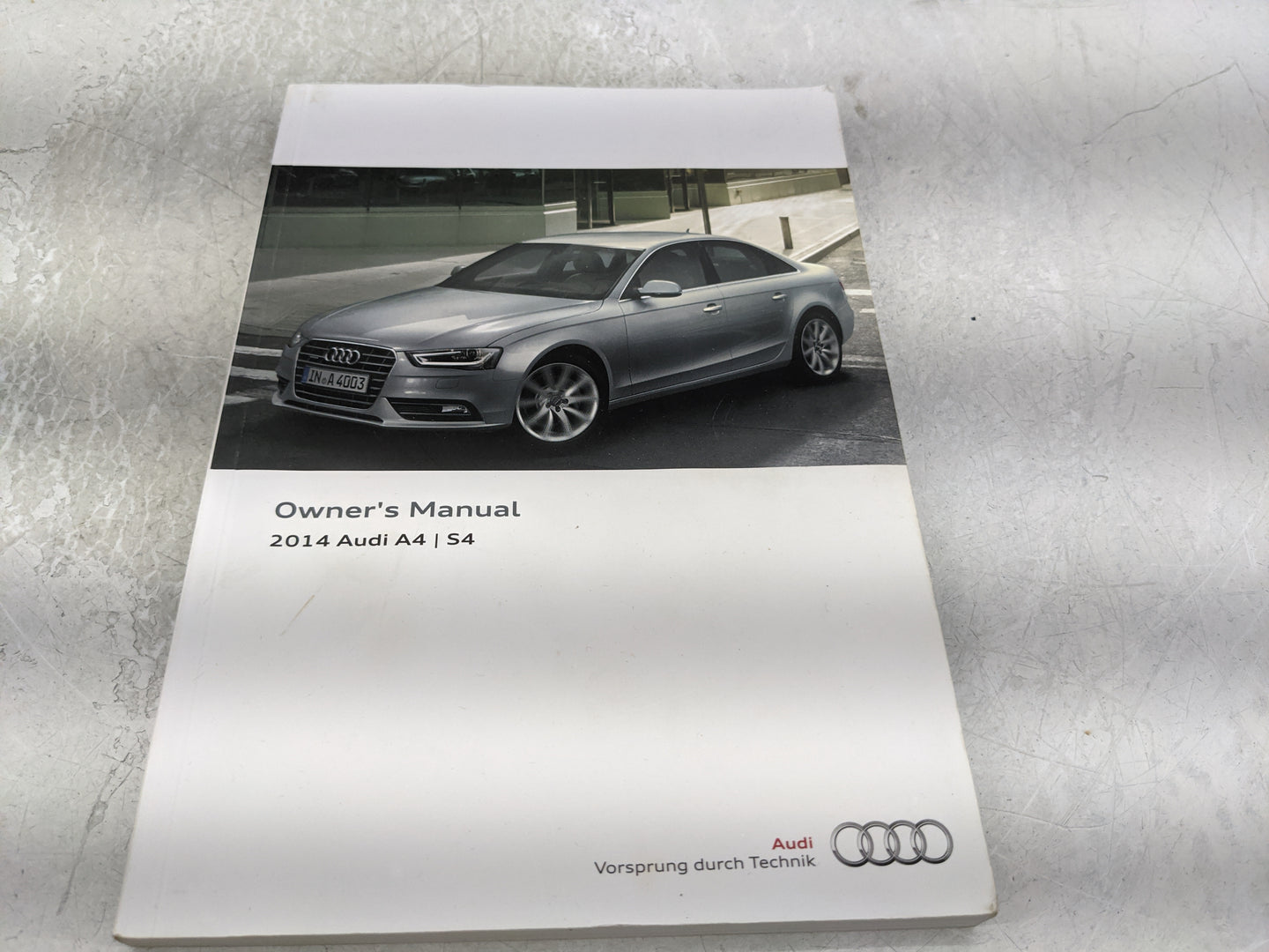 2014 Audi A4 Owners Manual Book Guide P/N:1425618K023 OEM Used Auto Parts - Oemusedautoparts1.com