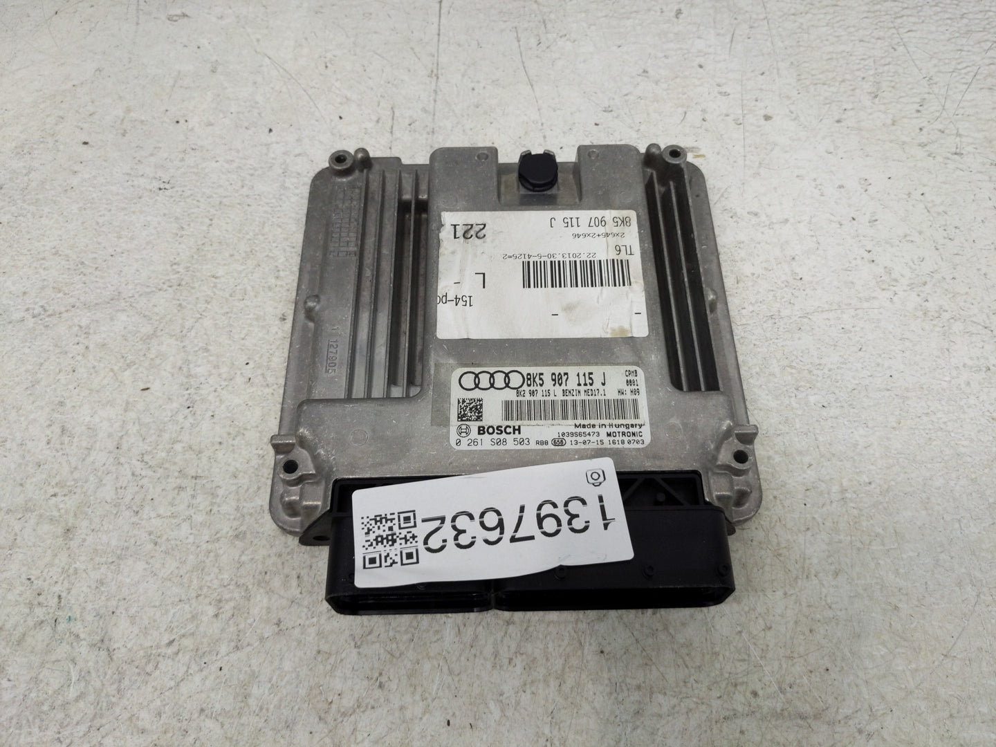 2013-2016 Audi A4 PCM Engine Control Computer ECU ECM PCU OEM P/N:0 261 S08 503 8K5 907 115 J Fits Fits 2013 2014 2015 2016 