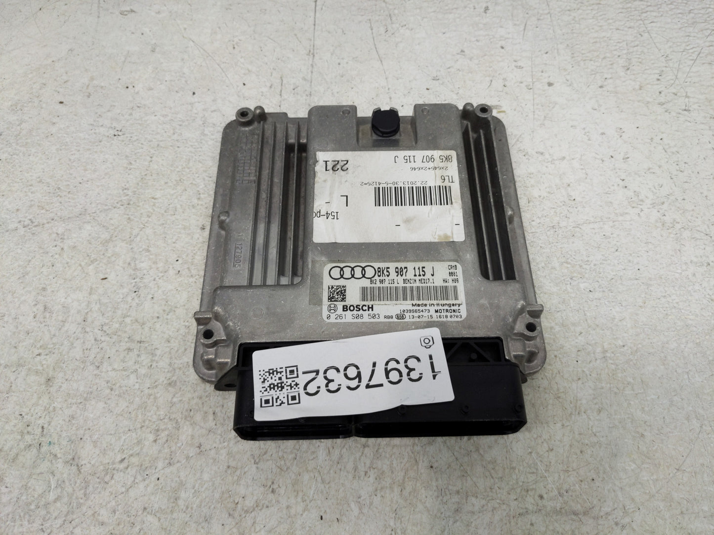 2013-2016 Audi A4 PCM Engine Control Computer ECU ECM PCU OEM P/N:0 261 S08 503 8K5 907 115 J Fits Fits 2013 2014 2015 2016 
