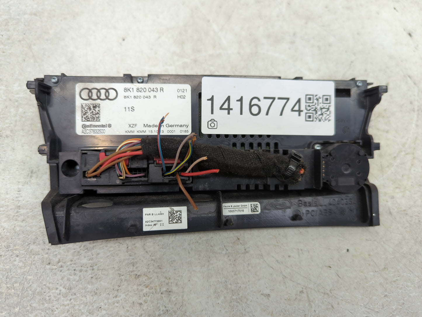 2013-2016 Audi A4 Climate Control Module Temperature AC/Heater Replacement P/N:8K1 820 043 R Fits Fits 2013 2014 2015 2016 2