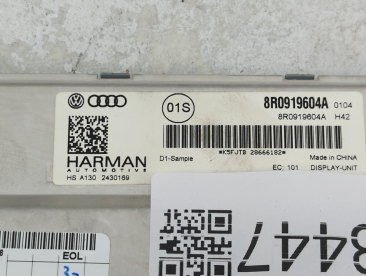 2013-2016 Audi A4 Information Radio Display Screen 1433447 - Oemusedautoparts1.com