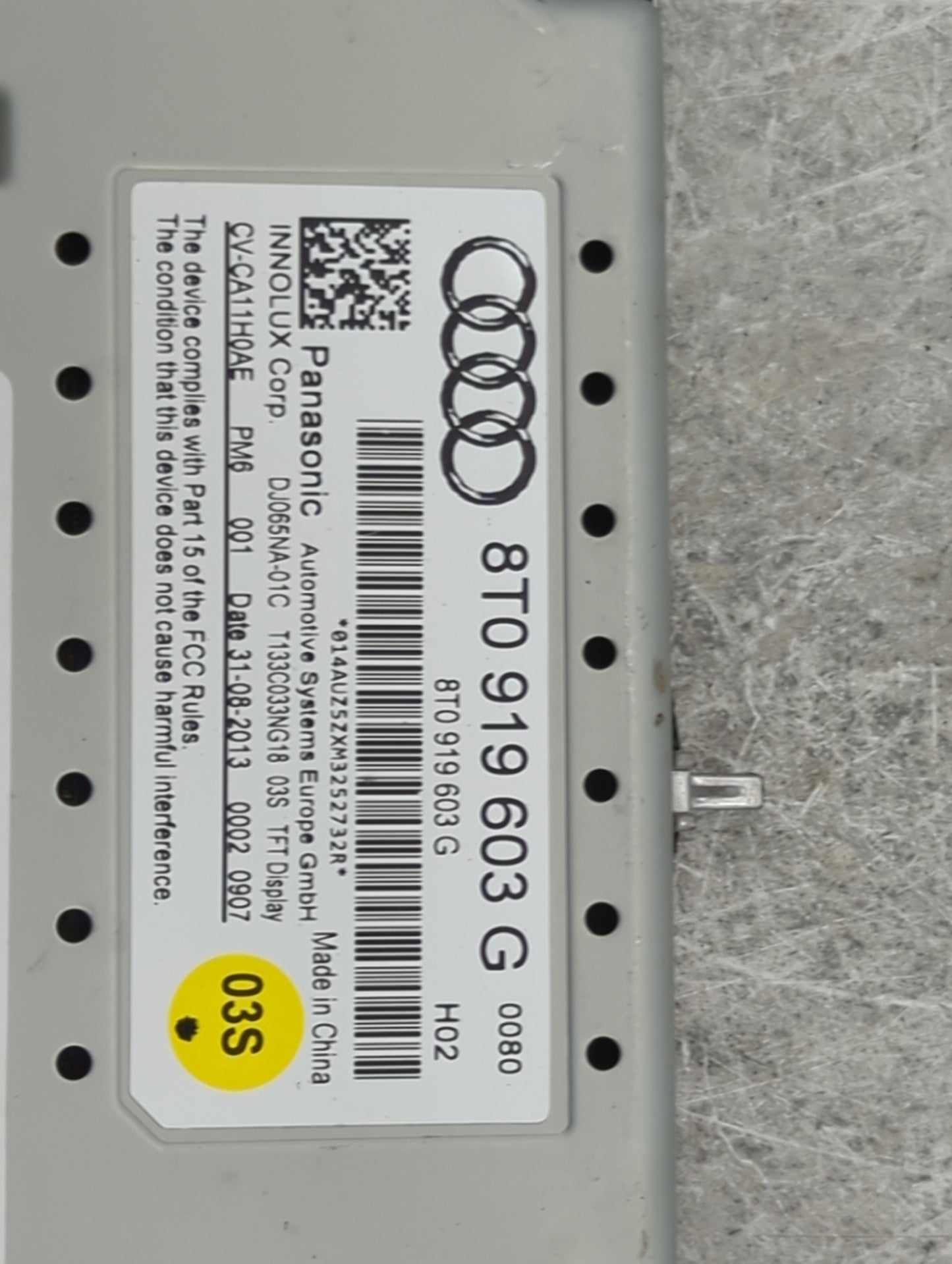 2009-2016 Audi A4 Information Display Screen - Oemusedautoparts1.com