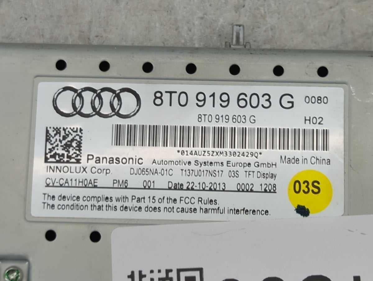 2009-2016 Audi A4 Information Radio Display Screen 1451300 - Oemusedautoparts1.com