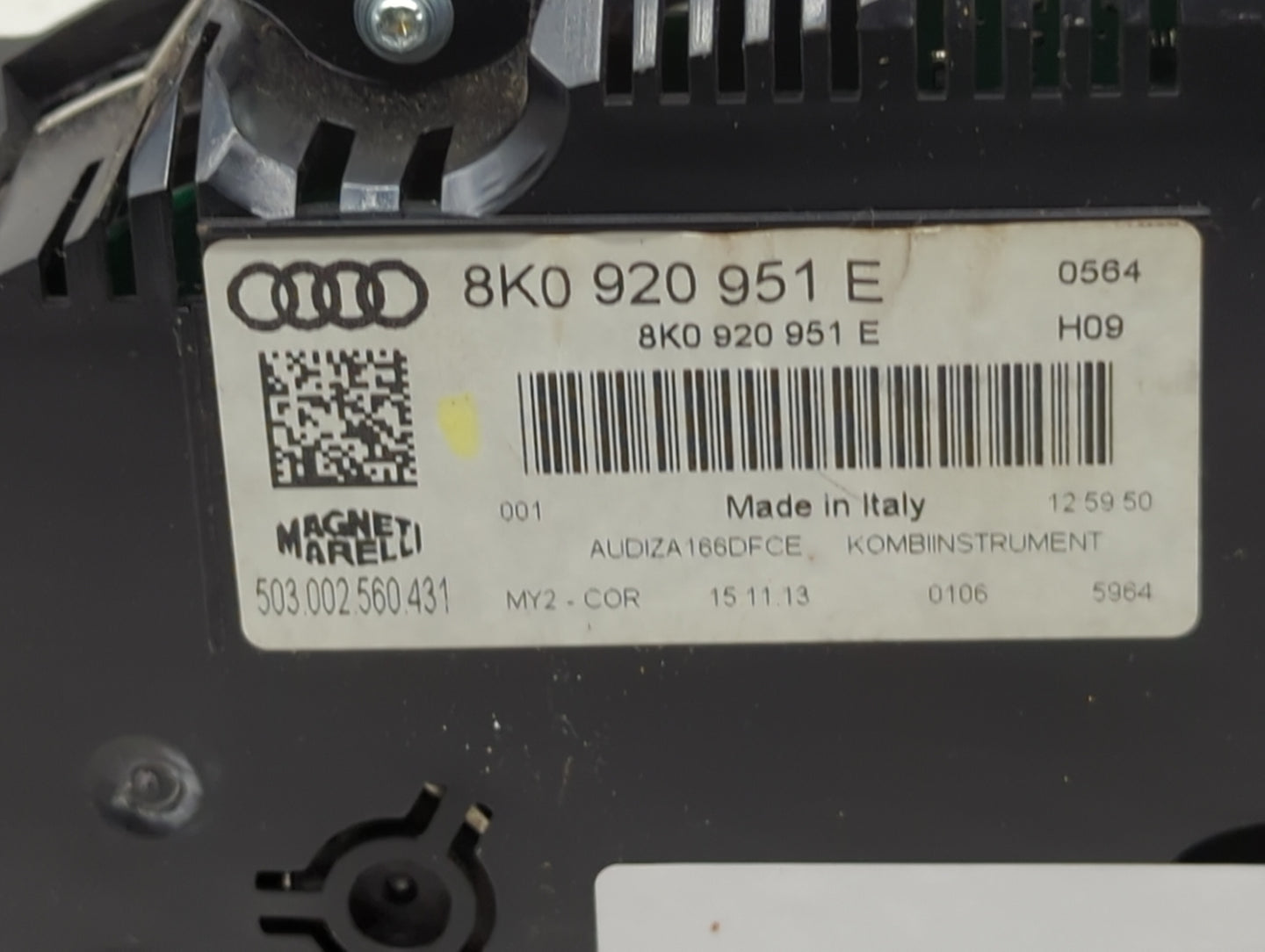 2013-2016 Audi A4 Instrument Cluster Speedometer Gauges P/N:8K0920951E 503002560431 Fits Fits 2013 2014 2015 2016 OEM Used A