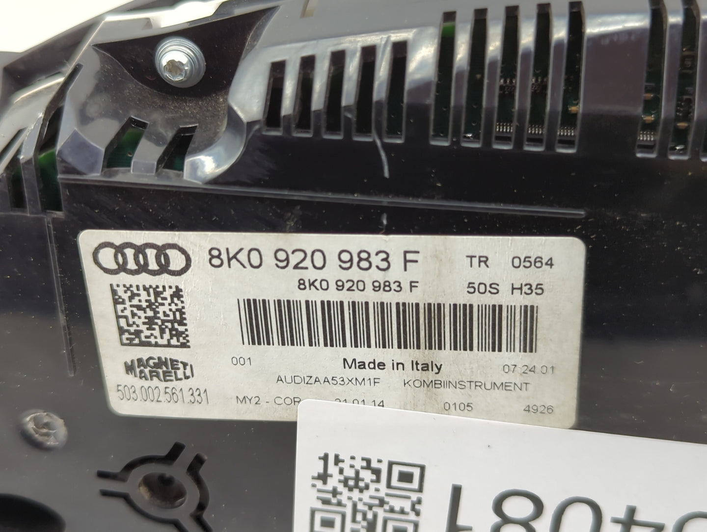 2013-2016 Audi A4 Instrument Cluster Speedometer Gauges P/N:8K0920983F 503002561331 Miles:98K Fits Fits 2013 2014 2015 2016 