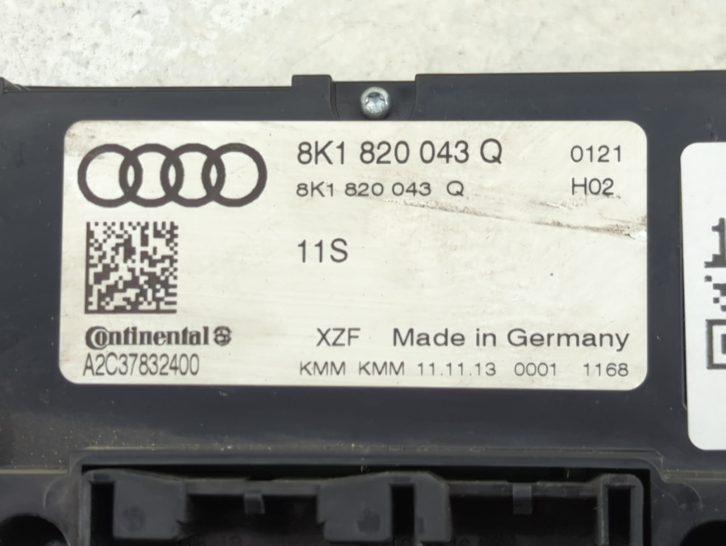 2013-2016 Audi A4 Climate Control Module Temperature AC/Heater Replacement P/N:8K1 820 043 Q Fits Fits 2013 2014 2015 2016 2