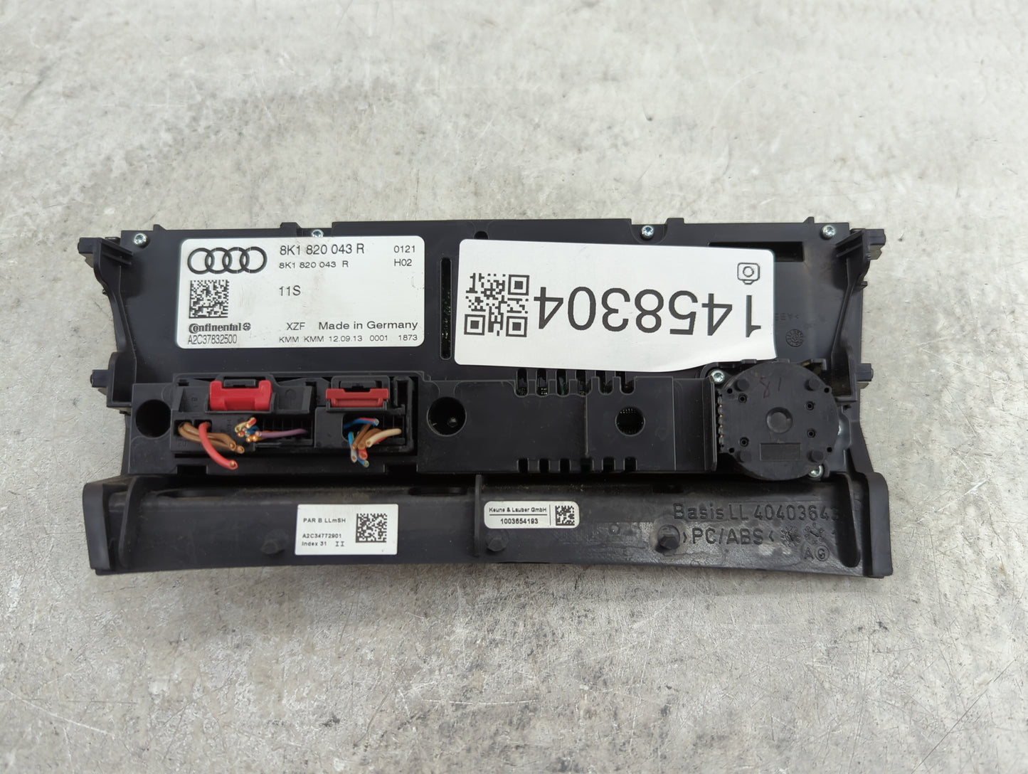 2013-2016 Audi A4 Climate Control Module Temperature AC/Heater Replacement P/N:8K1 820 043 R Fits Fits 2013 2014 2015 2016 2